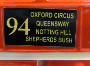 英国雑貨 WELLY London Bus モデルカー